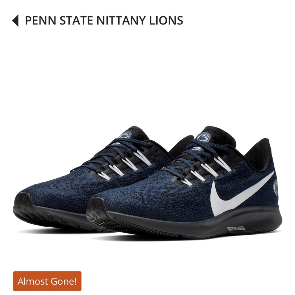 Nike Air Zoom Pegasus 36 Penn State Size 11.5 NIB